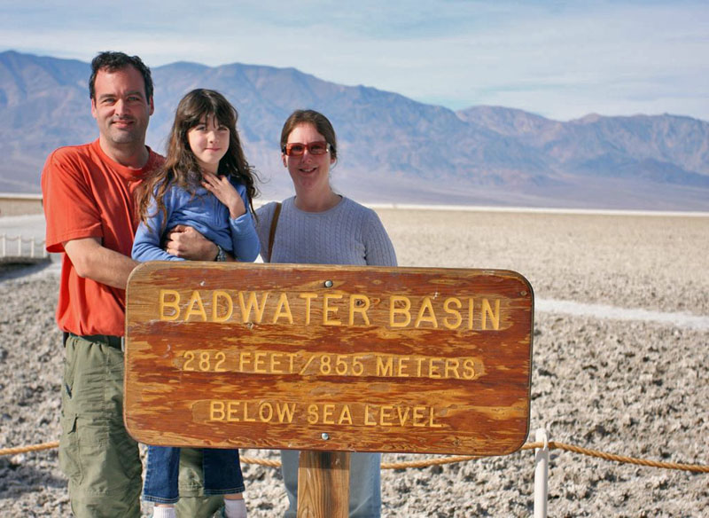 Badwater Basin family photo
