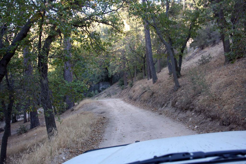 The eastern side of the trail ends among stereotypical California hillsides.